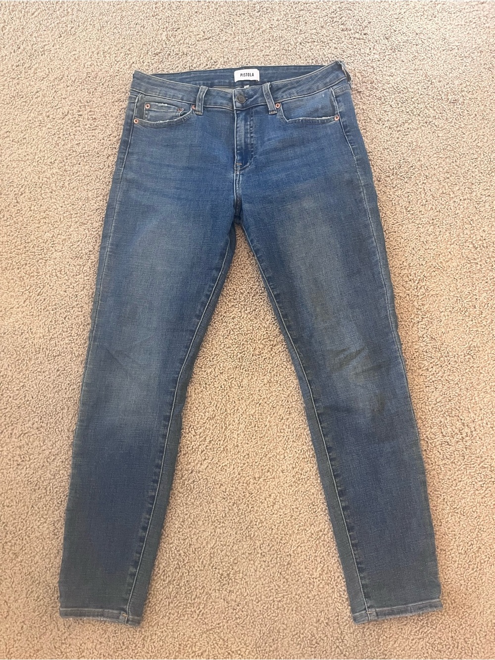 Pistola Audrey Women's Skinny Jeans in Medium Blue Wash size 30